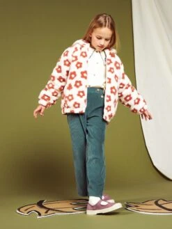 Giacca In Sherpa Con Motivi