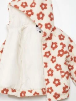 Giacca In Sherpa Con Motivi -Kiabi giacca in sherpa con motivi beige aup62 1 frb7