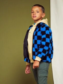 Giacca In Sherpa Con Motivo 10 Giacca In Sherpa Con Motivo -Kiabi giacca in sherpa con motivo blu auq31 2 frb4