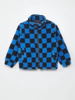 Giacca In Sherpa Con Motivo 11 Giacca In Sherpa Con Motivo -Kiabi giacca in sherpa con motivo blu auq31 2 frb5