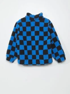 Giacca In Sherpa Con Motivo 12 Giacca In Sherpa Con Motivo -Kiabi giacca in sherpa con motivo blu auq31 2 frb6