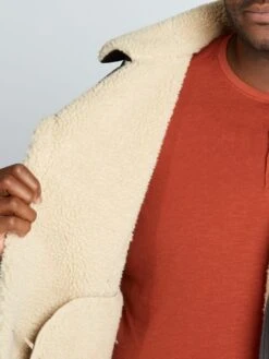 Giacca In Similpelle Foderata In Sherpa -Kiabi giacca in similpelle foderata in sherpa marrone aqy89 1 frb7