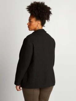 Giacca In Tweed A Quadri -Kiabi giacca in tweed a quadri nero awn47 2 frb3