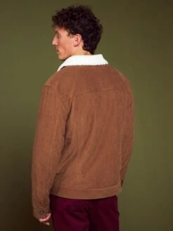 Giacca In Velluto Con Collo In Sherpa -Kiabi giacca in velluto con collo in sherpa marronebianco aqy17 1 frb4