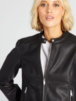 Giacca Stile Biker -Kiabi giacca stile biker nero xp930 3 frb3