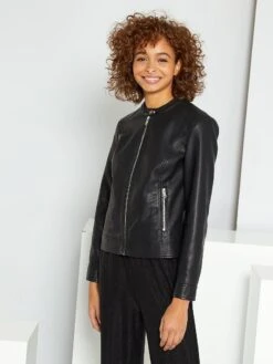 Giacca Stile Biker -Kiabi giacca stile biker nero xp930 3 frb6