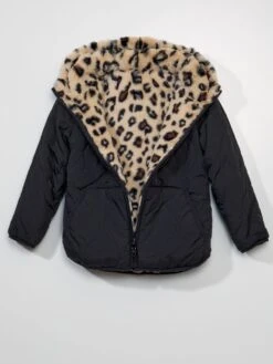 Giubbotto Con Cappuccio Double Face 9 Giubbotto Con Cappuccio Double Face -Kiabi giubbotto con cappuccio double face nero aup81 1 frb5