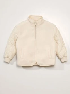 Giubbotto In Sherpa Stile Piumino