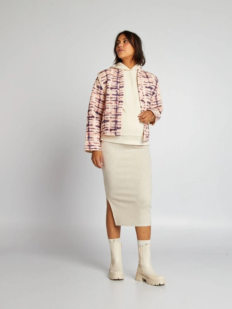 Gonna A Tubino Premaman In Maglia A Costine 1 Gonna A Tubino Premaman In Maglia A Costine