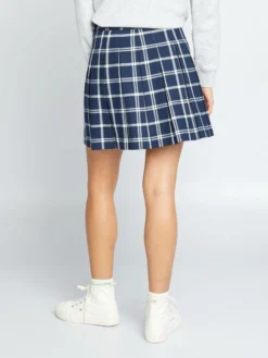 Gonna Con Taglio Plissettata -Kiabi gonna con taglio plissettata blu ael94 3 frb3