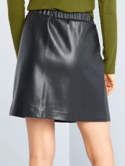 Gonna Corta Con Bottoni -Kiabi gonna corta con bottoni nero ajf06 1 frb3