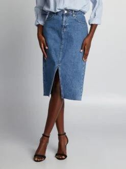 Gonna In Jeans Con Spacco 7 Gonna In Jeans Con Spacco -Kiabi gonna in jeans con spacco blu bdl47 1 frb3