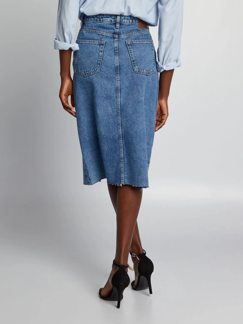 Gonna In Jeans Con Spacco 4 Gonna In Jeans Con Spacco - immagine 4