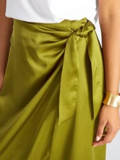 Gonna Longuette Con Taglio Portafoglio -Kiabi gonna longuette con taglio portafoglio verde aeq59 2 frb3