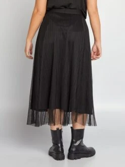 Gonna Longuette In Tulle 'Only Carmakoma' -Kiabi gonna longuette in tulle only carmakoma nero aud36 2 frb3