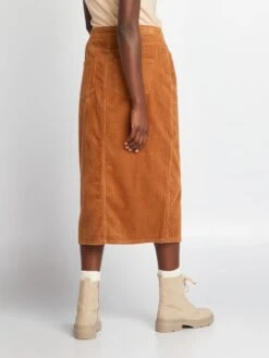 Gonna Lunga In Velluto -Kiabi gonna lunga in velluto marrone azo25 1 frb3