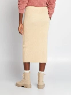 Gonna Midi -Kiabi gonna midi beige bhc21 2 frb3