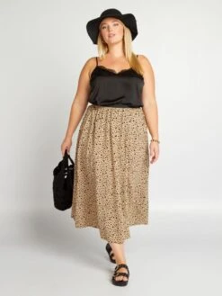 Gonna Midi Stampata All Over