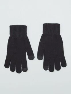 Guanti In Maglia A Coste