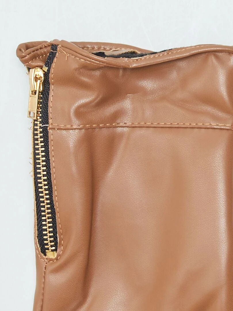 Guanti In Similpelle Con Zip Fantasia 3 Guanti In Similpelle Con Zip Fantasia - immagine 3