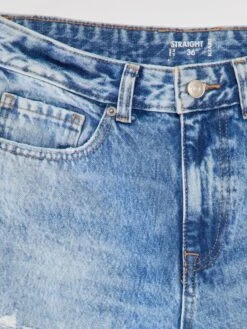 Jeans Dritti 5 Tasche Con Abrasioni -Kiabi jeans dritti 5 tasche con abrasioni blu bfm24 1 frb3