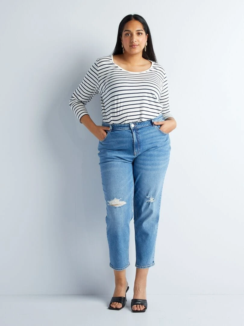 Jeans Dritti A Vita Regolabile 1 Jeans Dritti A Vita Regolabile