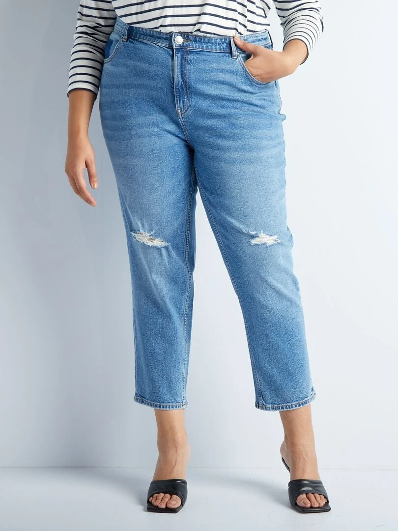 Jeans Dritti A Vita Regolabile 2 Jeans Dritti A Vita Regolabile - immagine 2