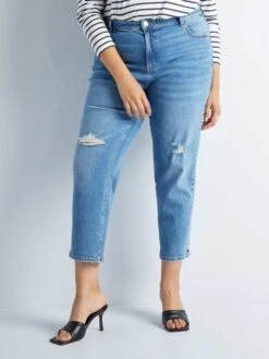 Jeans Dritti A Vita Regolabile 9 Jeans Dritti A Vita Regolabile -Kiabi jeans dritti a vita regolabile blu ayf03 1 frb4