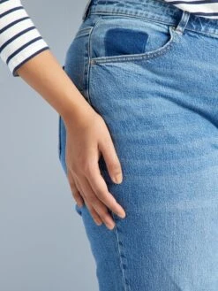 Jeans Dritti A Vita Regolabile 10 Jeans Dritti A Vita Regolabile -Kiabi jeans dritti a vita regolabile blu ayf03 1 frb5