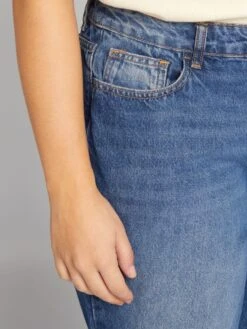 Jeans Dritti Con Vita Regolabile -Kiabi jeans dritti con vita regolabile blu aye72 1 frb4