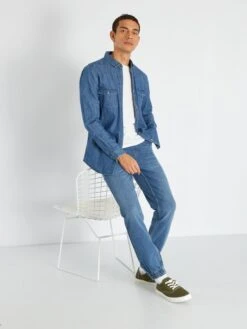 Jeans Joggers Con Vita Elasticizzata