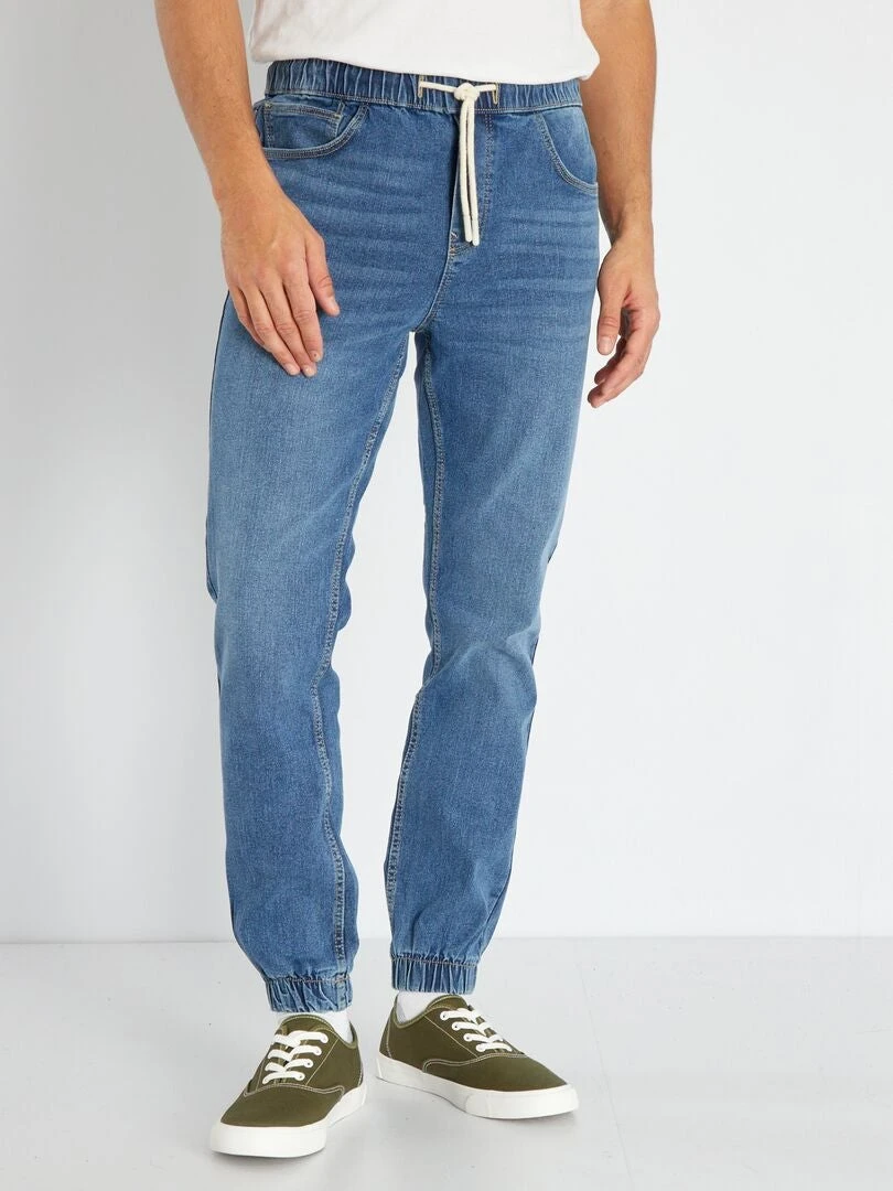 Jeans Joggers Con Vita Elasticizzata 5 Jeans Joggers Con Vita Elasticizzata - immagine 5