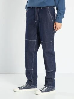 Jeans Larghi Con Impunture A Contrasto -Kiabi jeans larghi con impunture a contrasto blu aev39 2 frb3