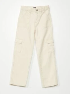 Jeans Larghi Con Tasche Laterali