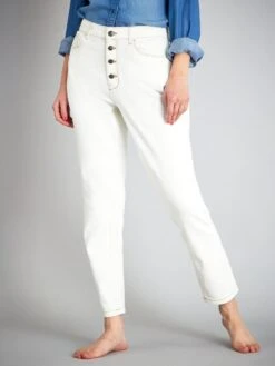 Jeans Mom A Vita Molto Alta - L34 -Kiabi jeans mom a vita molto alta l34 bianco zk671 2 frb4