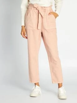 Jeans Mom Con Cintura -Kiabi jeans mom con cintura rosa aof04 3 frb4