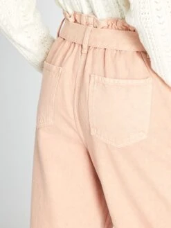 Jeans Mom Con Cintura -Kiabi jeans mom con cintura rosa aof04 3 frb6