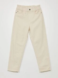 Jeans Paper Bag A Vita Alta