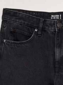 Jeans Relaxed Fit In Raw Denim -Kiabi jeans relaxed fit in raw denim nero aof87 1 frb3
