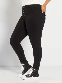 Jeans Skinny A Vita Alta Eco-sostenibili -Kiabi jeans skinny a vita alta eco sostenibili nero vl758 1 frb3