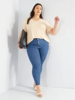 Jeans Skinny A Vita Alta - L32