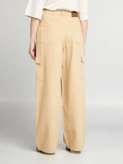 Jeans Wide Leg A Vita Alta -Kiabi jeans wide leg a vita alta beige aof78 4 frb4