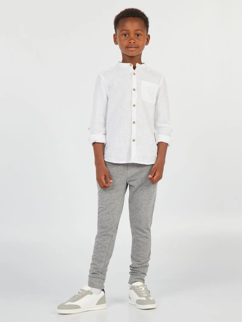 Joggers In Cotone Tinta Unita 1 Joggers In Cotone Tinta Unita