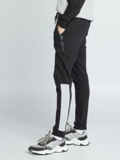 Joggers In Piqué Di Cotone -Kiabi joggers in pique di cotone nero aje18 1 frb6