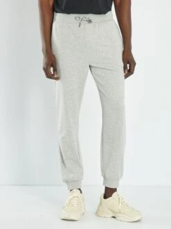 Joggers In Tessuto Felpato Tinta Unita