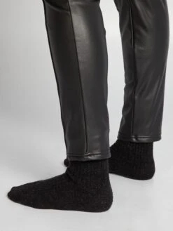 Leggings A Vita Alta In Similpelle -Kiabi leggings a vita alta in similpelle nero ata73 1 frb4