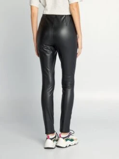 Leggings In Similpelle A Vita Alta -Kiabi leggings in similpelle a vita alta nero ajj52 1 frb3