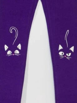 Leggings Lunghi 'chat' - Halloween -Kiabi leggings lunghi chat halloween viola apj71 3 frb4