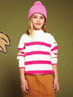 Maglioncino Alla Marinara A Maniche Lunghe