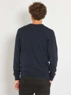 Maglione Basic In Maglia Tinta Unita -Kiabi maglione basic in maglia tinta unita blu yz284 2 frb3